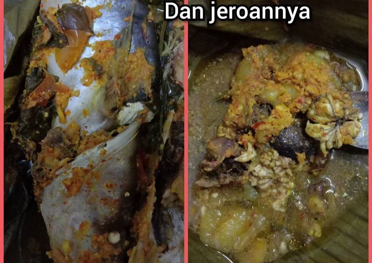 Pepes kepala patin dg tempoyak