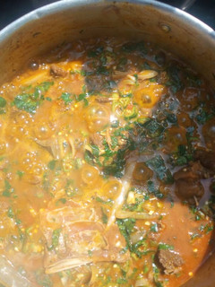 A picture of Oha soup.