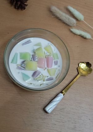 Foto resep 202. Es Jelly Pelangi