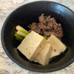 A picture of Beef with Tofu(No Mirin needed).
