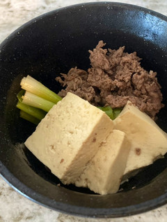 A picture of Beef with Tofu(No Mirin needed).