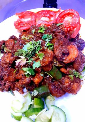A picture of Prawn karahi.
