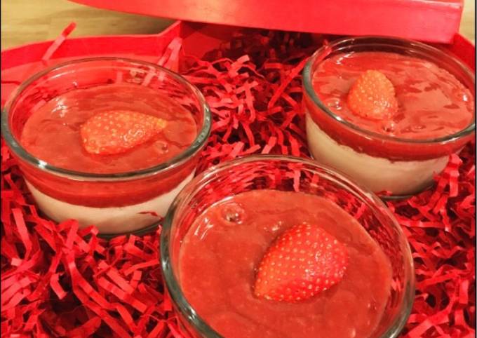 PANNA COTTA A LA FRAMBOISE Vegan et sans lactose 😍