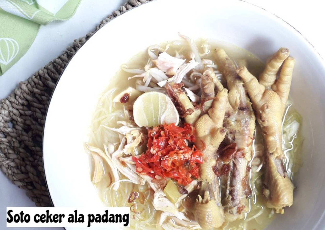 Soto ceker ala padang