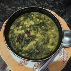 अरहर दाल मिक्स अंबाड़ी भाजी (arhar dal mix ambadi bhaji recipe in Hindi)-レシピのメイン写真
