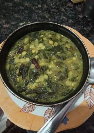 अरहर दाल मिक्स अंबाड़ी भाजी (arhar dal mix ambadi bhaji recipe in Hindi) रेसिपी मुख्य फोटो
