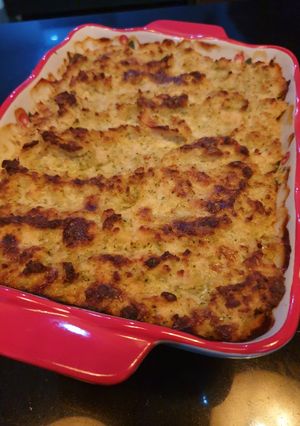Foto resep Kentang ayam brokoli panggang
