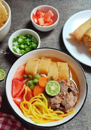 Foto resep Soto Mie Bogor Kuah Merah