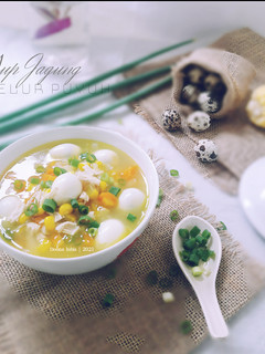 Foto resep Sup Jagung Telur Puyuh