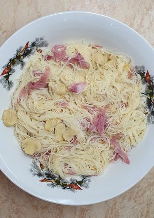 Una foto de Fideo de arroz al toque