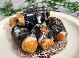 Foto resep Ayam udang gulung nori (frozen)