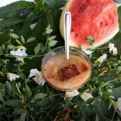A picture of Brown Rice Starchy -Watermelon Rind Soup.
