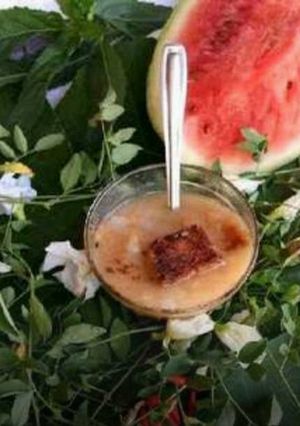 A picture of Brown Rice Starchy -Watermelon Rind Soup.