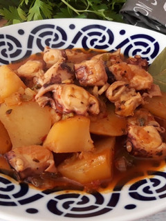 Una foto de Guiso de pulpo