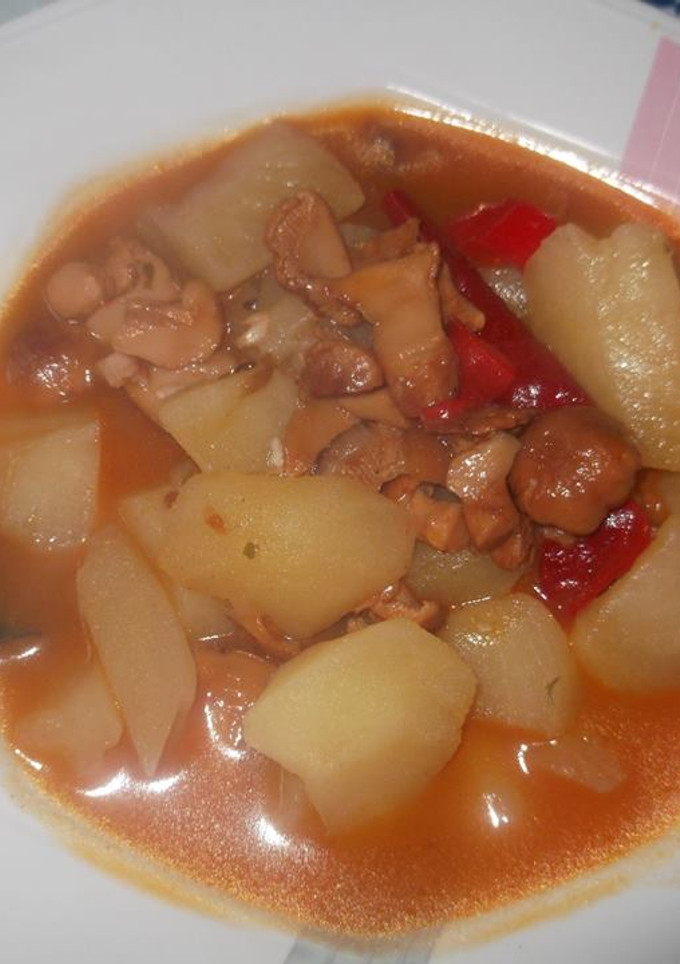Una foto de Patatas con níscalos de mayo