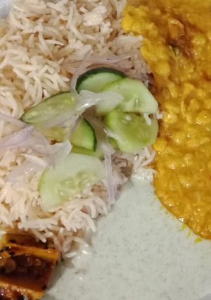 A picture of Daal Chawal.