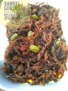 Foto resep Sambal goreng daging suwir pete