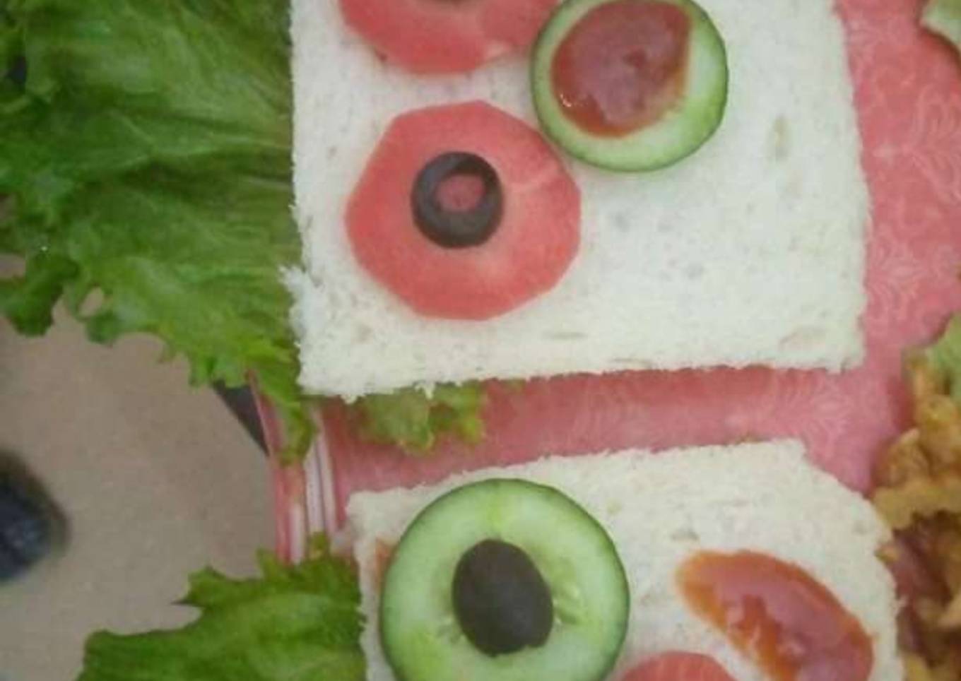 3 colour Sandwich/ bread sandwich