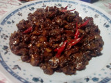 Kerang tumis kecap pedas