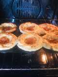 Puré de papas amoldado con queso