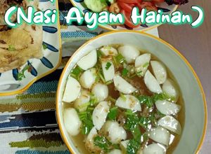 Gambar Sup Bebola Ikan (Nasi Ayam Hainan)