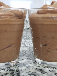Una foto de Mousse de chocolate