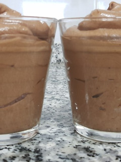 Una foto de Mousse de chocolate