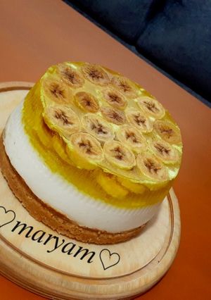 عکسی از دستور چیز کیک موزی🍌
