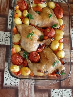 عکسی از دستور مرغ داخل فر🍗
