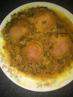 A picture of Aalu kofta.