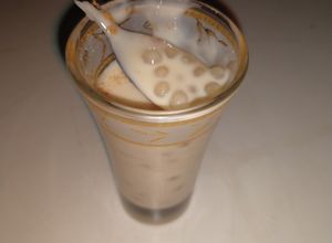 Una foto de Tapioca con leche