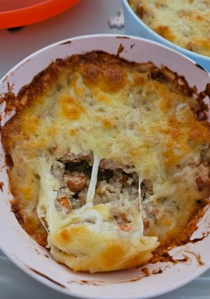 Foto resep Salmon Baked Rice
