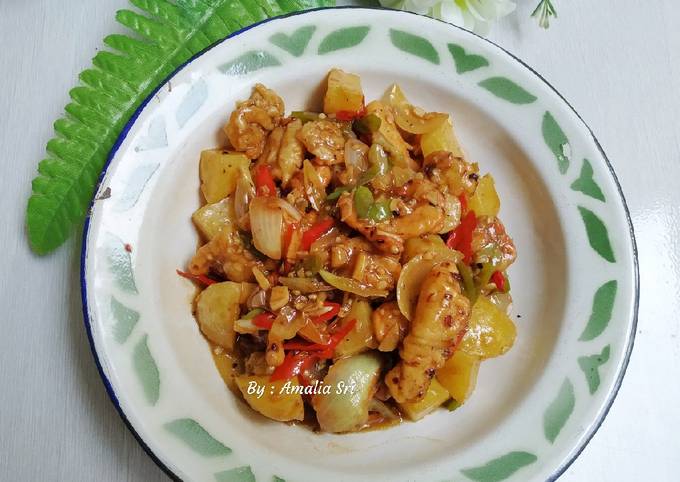 Udang Goreng Tepung Saus Lada Hitam