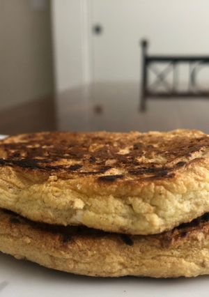 Una foto de Panqueques fit de avena