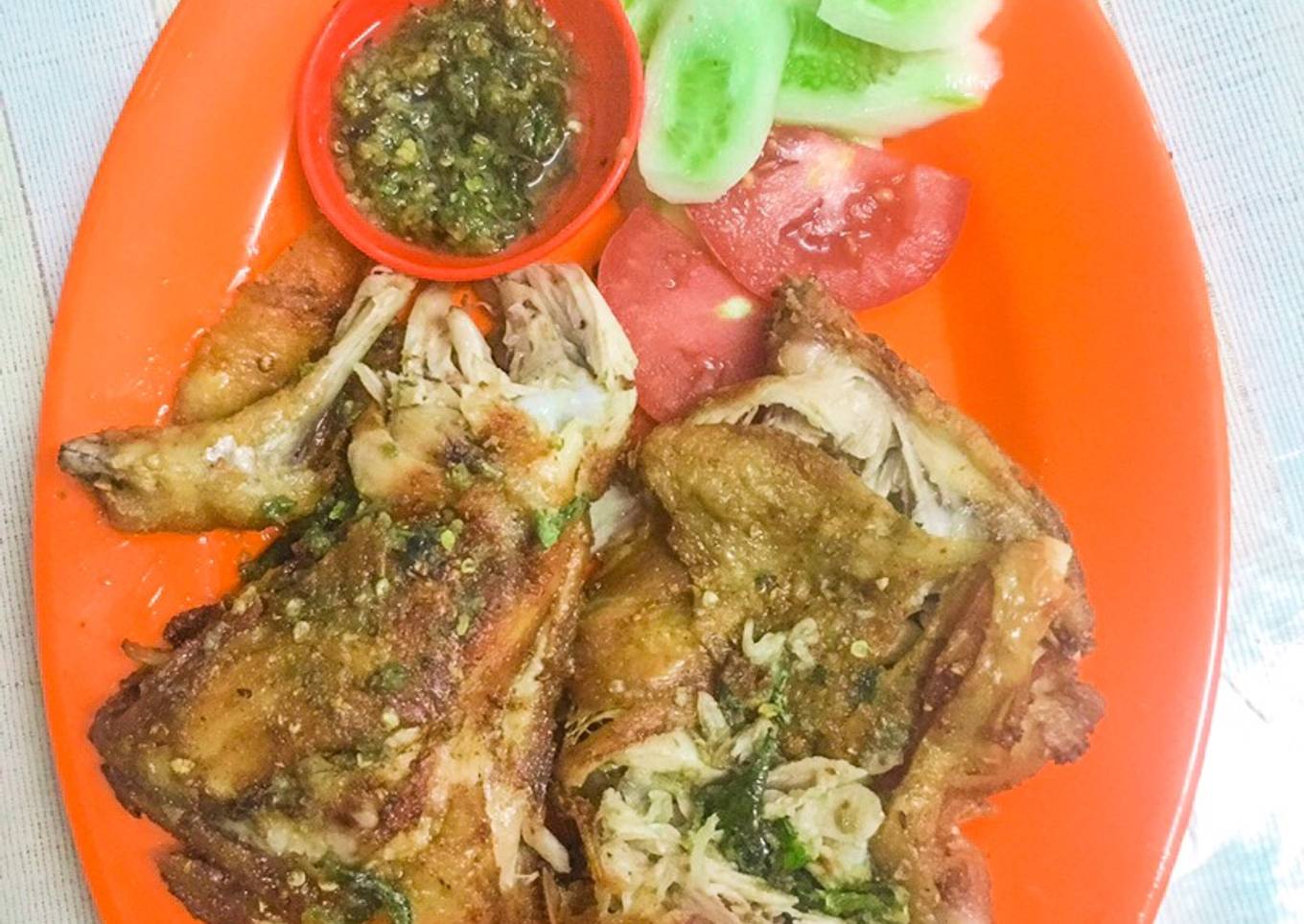 Ayam geprek sambel bawang (SIMPEL NO RIBET RIBET)