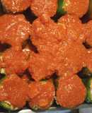 Stuffed Bell Peppers in a Red Sauce