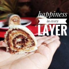 A picture of Choco peanut butter pinwheel.