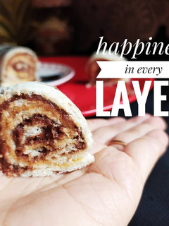 A picture of Choco peanut butter pinwheel.