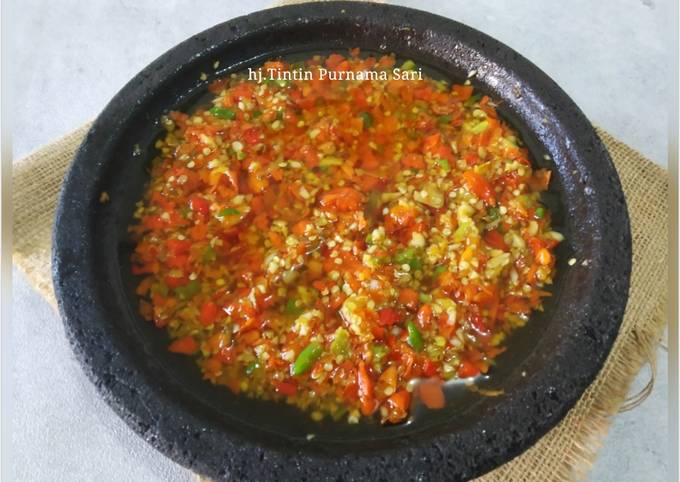 Resep Sambal Korek Oleh Hj Tintin Purnama Sari Cookpad