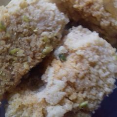 A picture of Suji almond barfi.