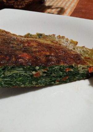 Una foto de Omelette de espinaca 🥬
