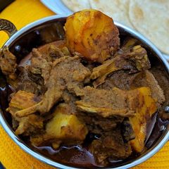 A picture of Railway mutton curry.
