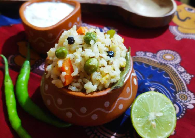 Monday Fresh Brown rice veg khichdi