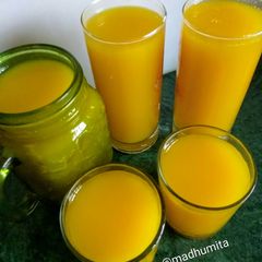 A picture of ম্যাঙ্গো ফ্রুটি(Mango fruity recipe in Bengali).