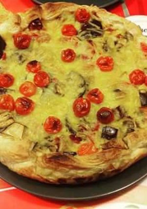 Una foto de Quiche de verduras y bacon