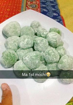 Foto resep Mochi pandan isi kacang