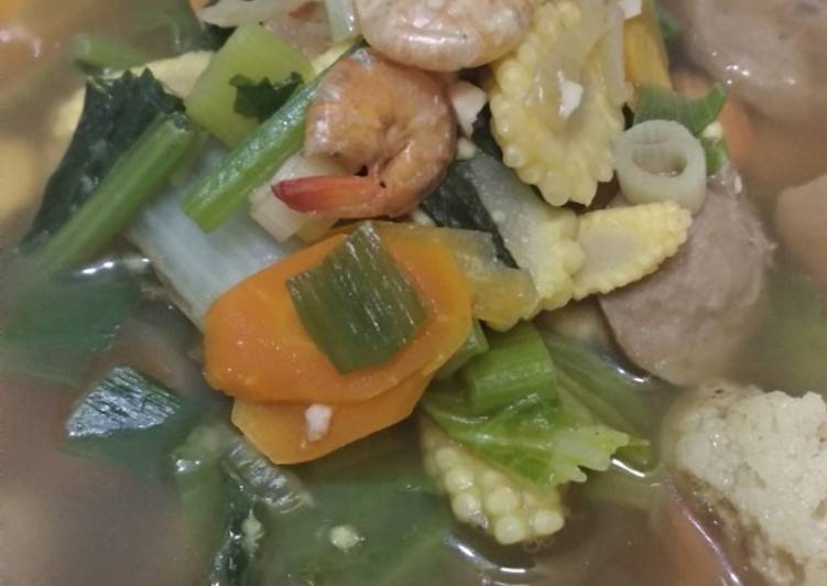 Bagaimana Membuat Capjay simple kuah segar Lezat