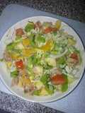 Ensalada de fruta y repollo