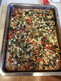 Una foto de Coca de verduras (Thermomix)