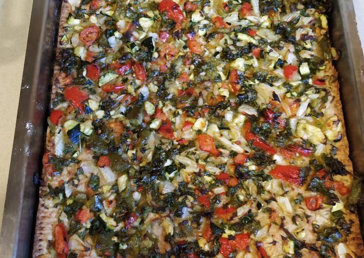 Coca de verduras (Thermomix)